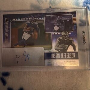 Justin Jefferson signed card